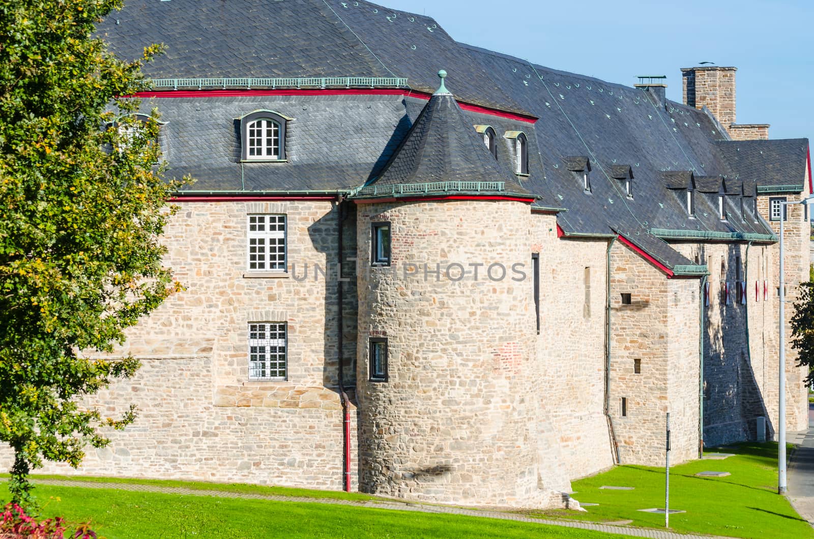 Medieval Castle Broich in Mülheim an der Ruhr. Well restored.