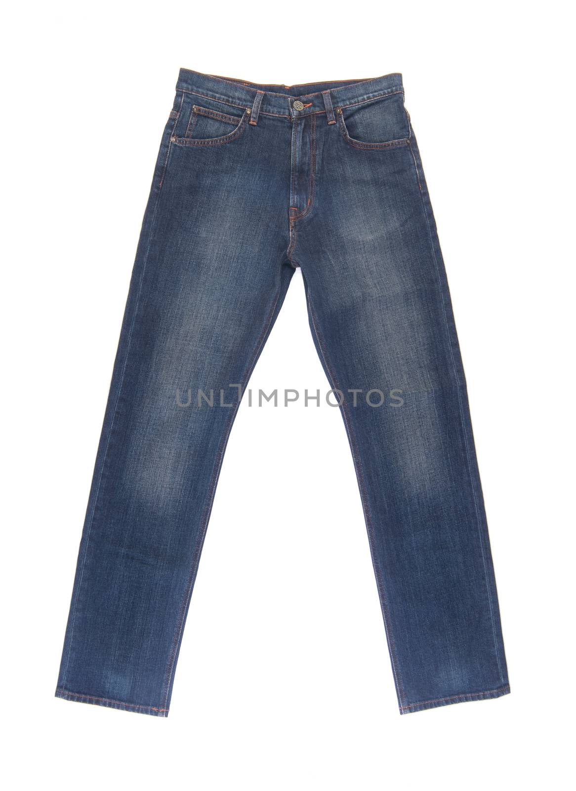Jeans. Blue Jeans on a background by heinteh