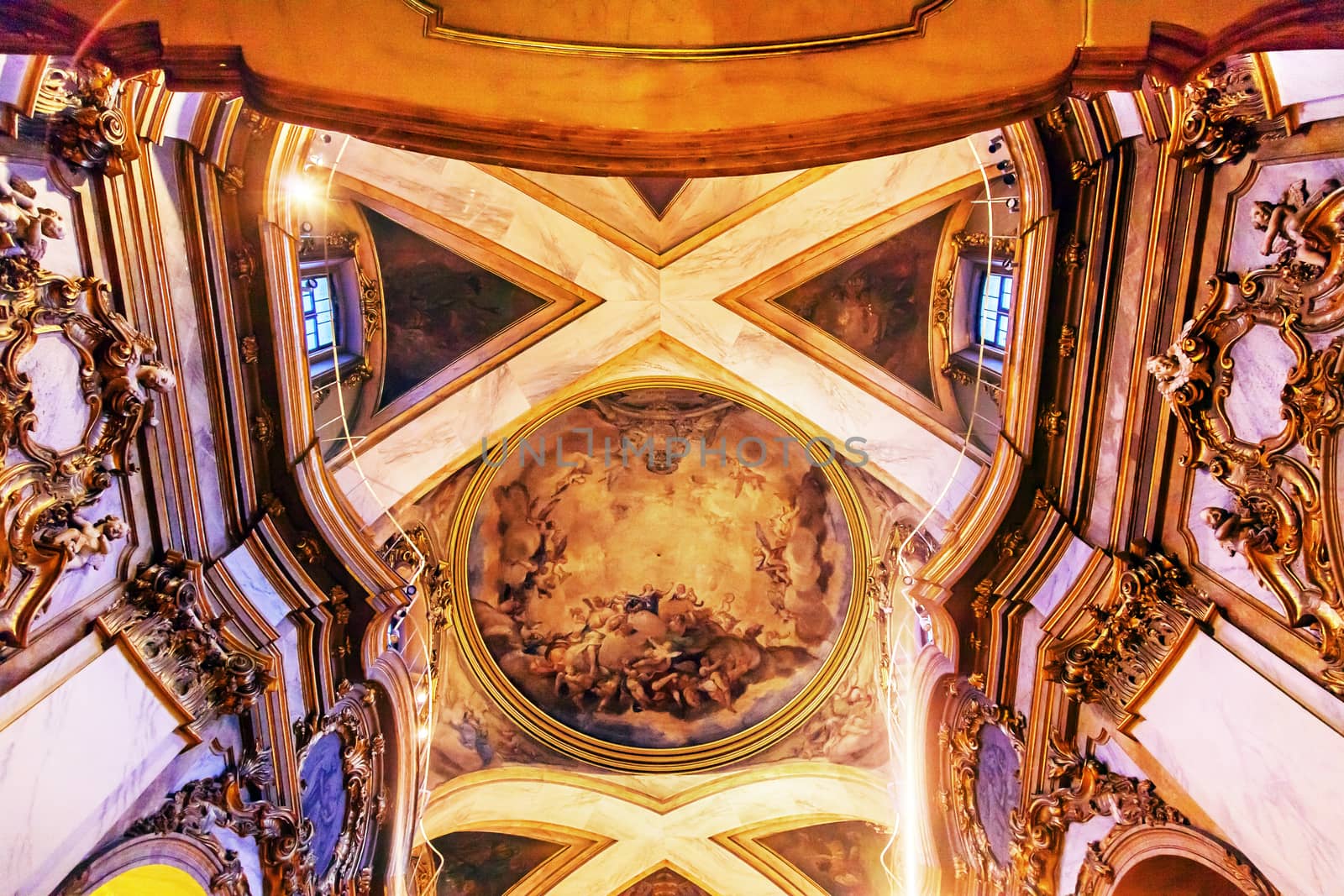 Dome Saint Michael's Basilica Pontifica de San Miguel Madrid Spain by bill_perry