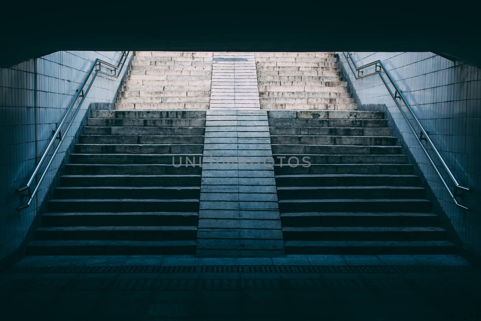 stairs of subway station,Beijing
