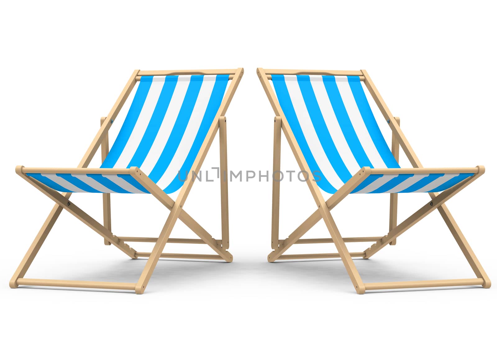 3d generated picture of a beach chair