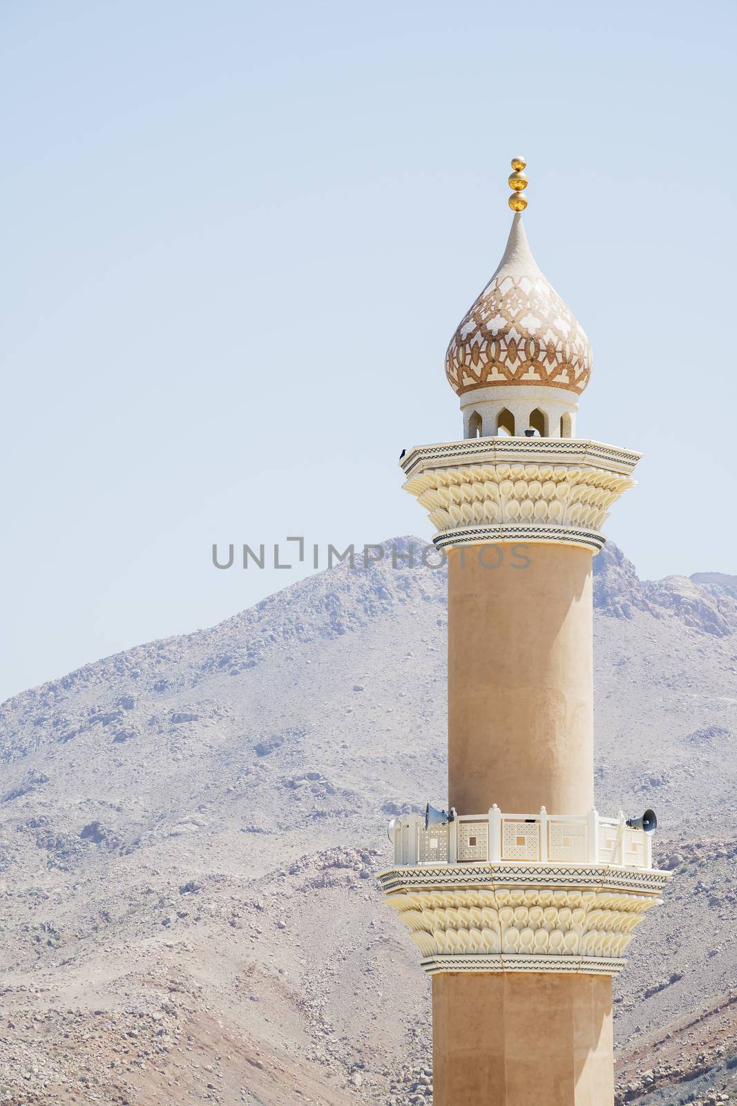 Minaret of the mosque in Nizwa, Oman