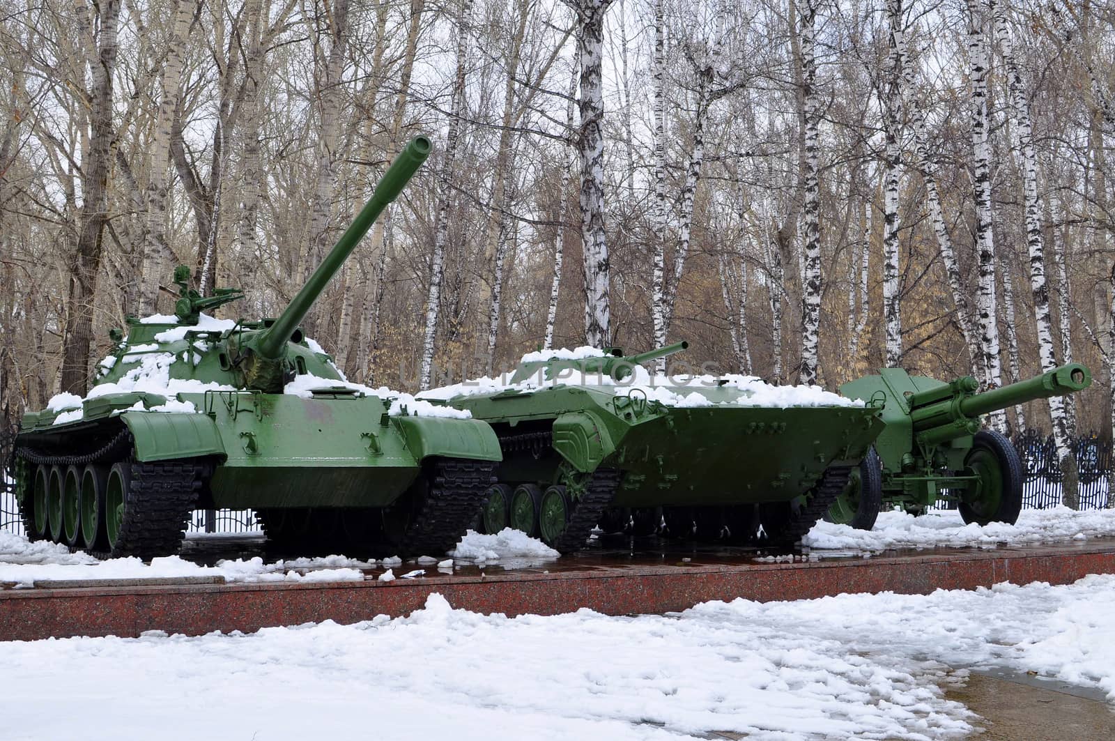 Exhibition of armored equipment. Tyumen