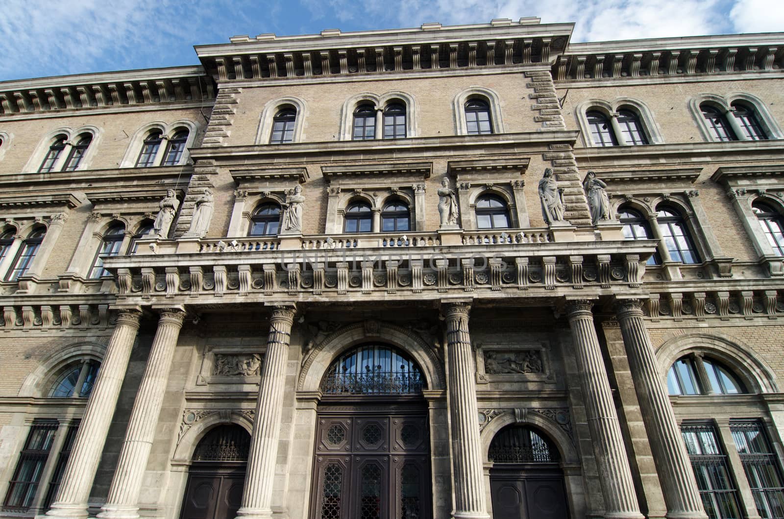 historical architecture in Budapest, Hungary