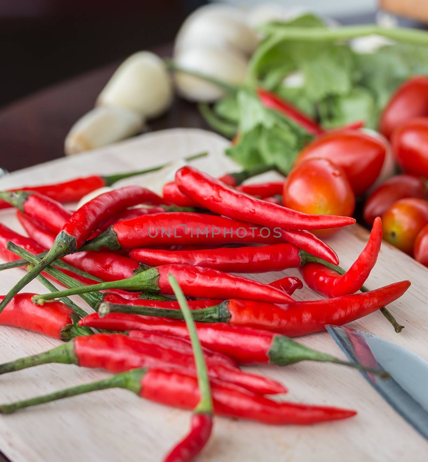 Chillies And Vegetables Showing Chili Pepper And Flavoring