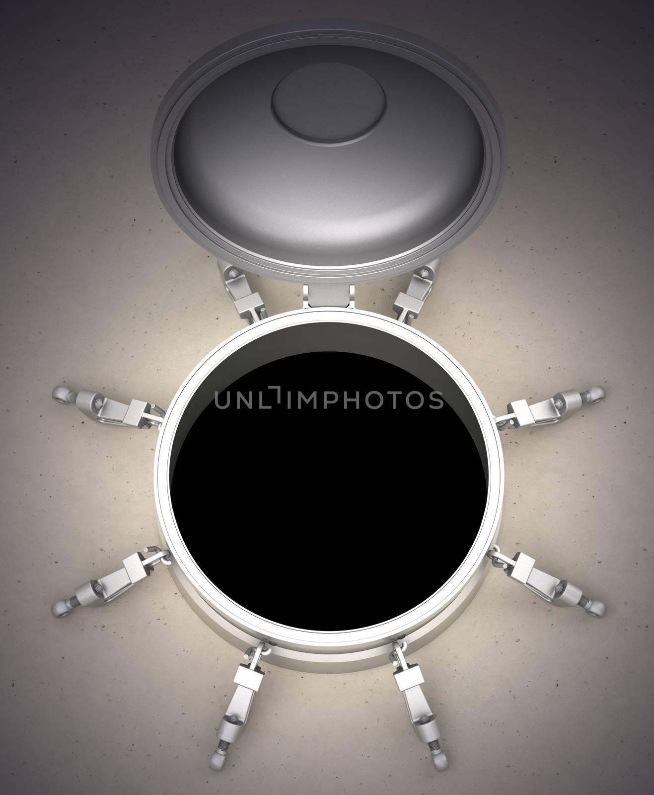 3d generated picture of a dark hole