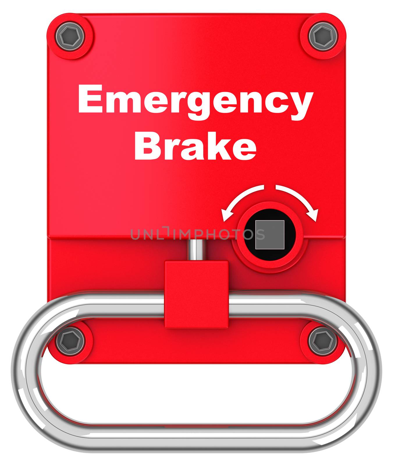 3d generated picture of an emergency brake
