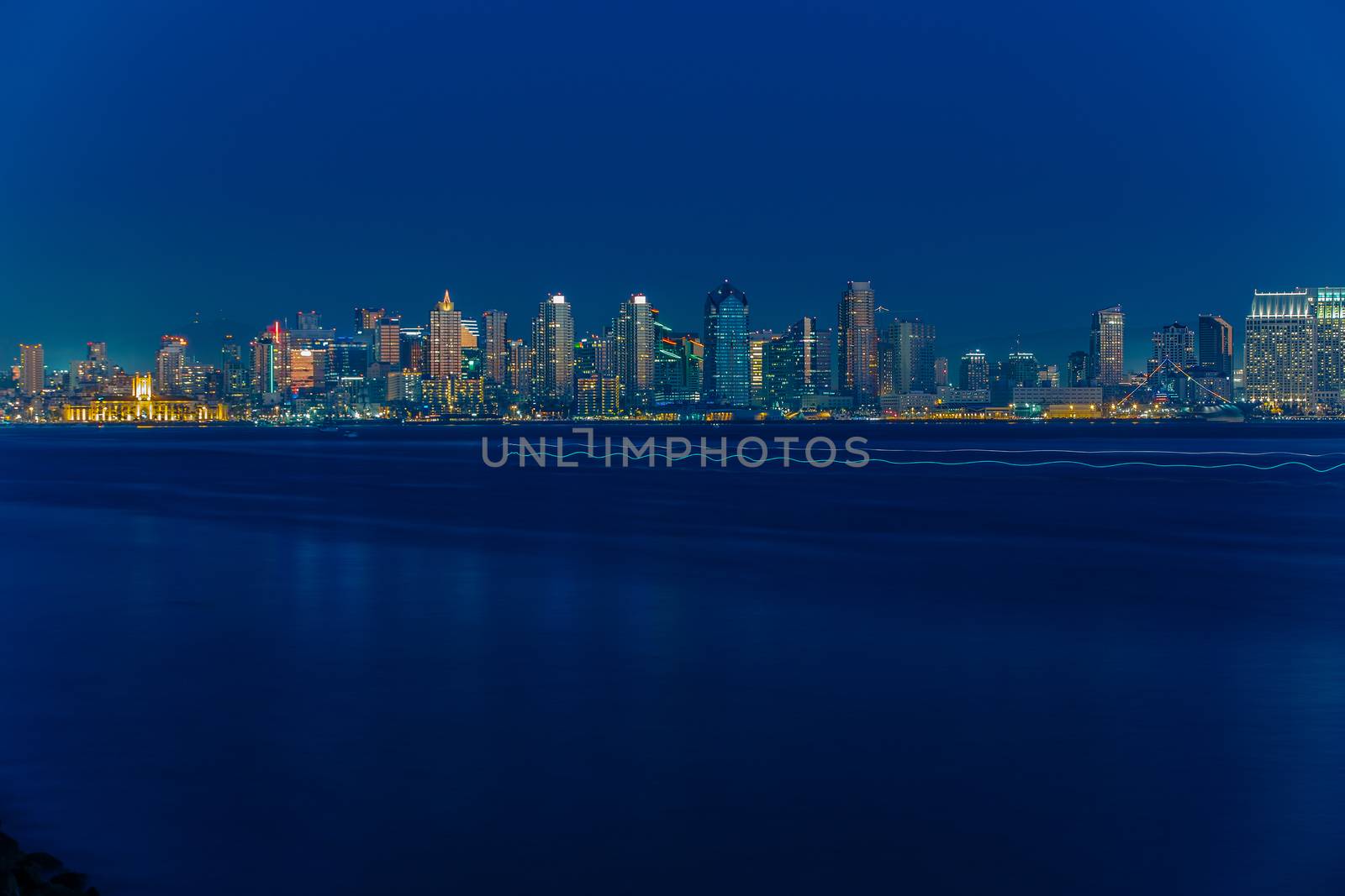 San Diego Skyline at Early Evening from Harbor Island