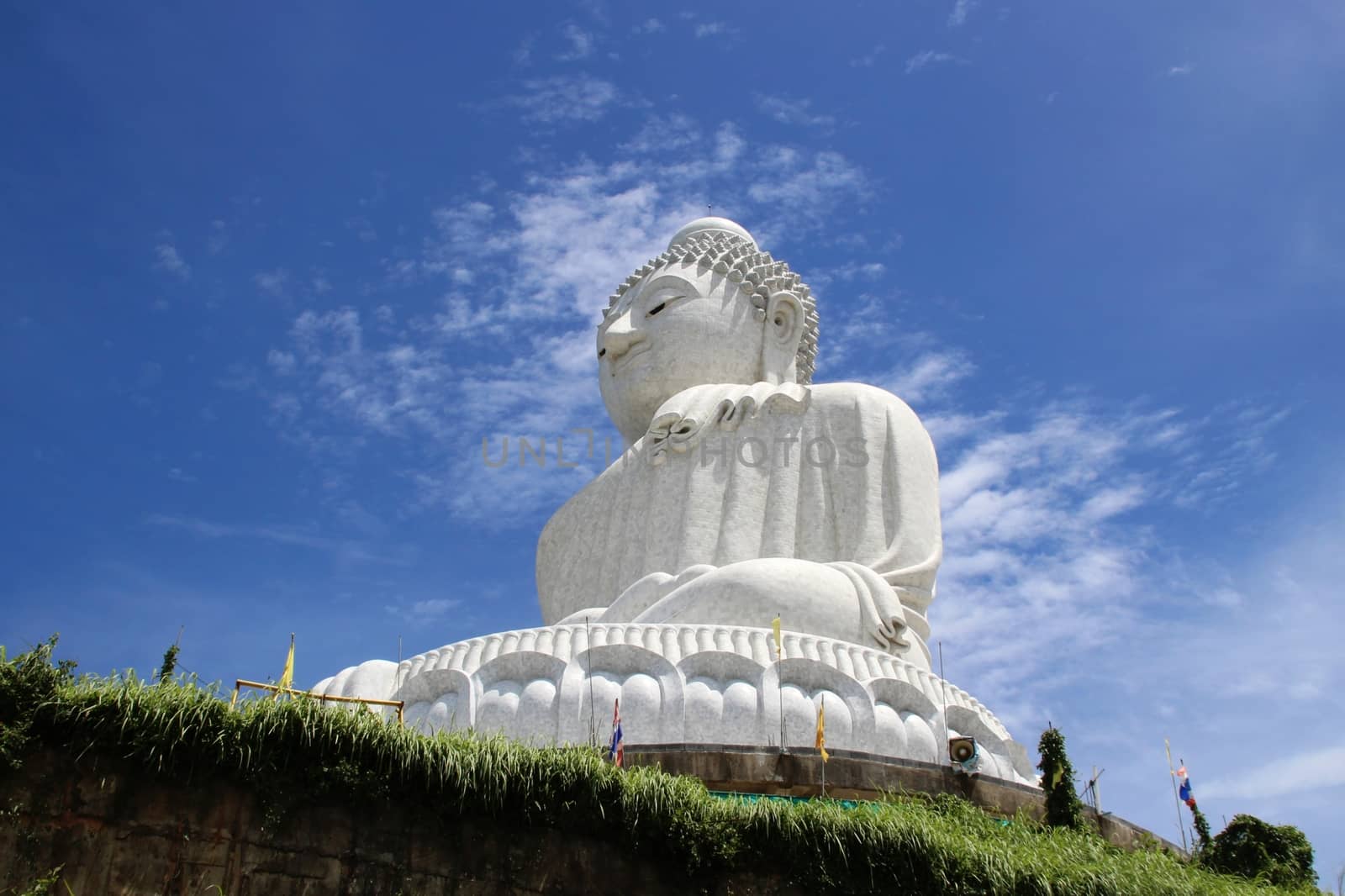 Big Budha of Phuket with a beautiful blue sky