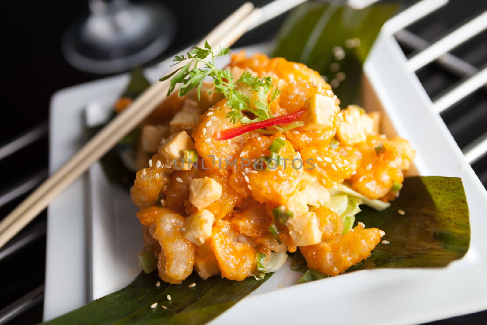 Tasty Thai Shrimp Plate by graficallyminded