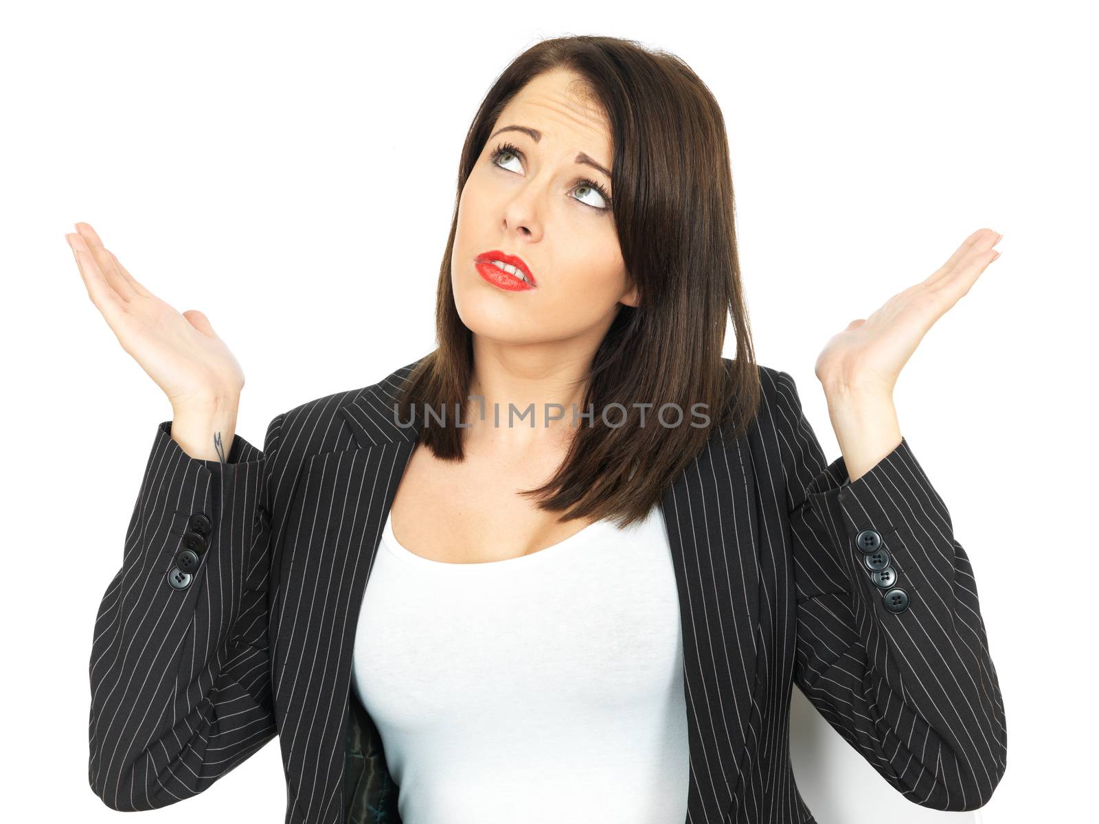 Angry Frustrated Young Business Woman by Whiteboxmedia