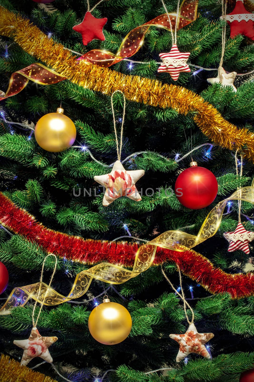 New year tree background by igor_stramyk