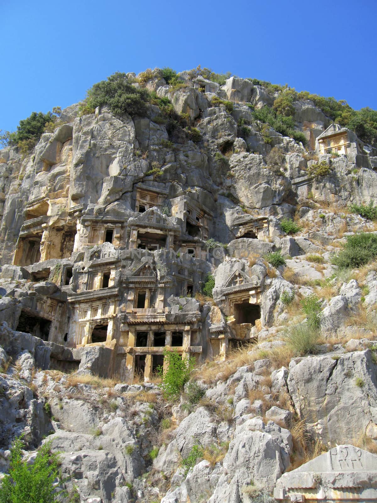 Ancient Dead Town In Myra Demre Turkey