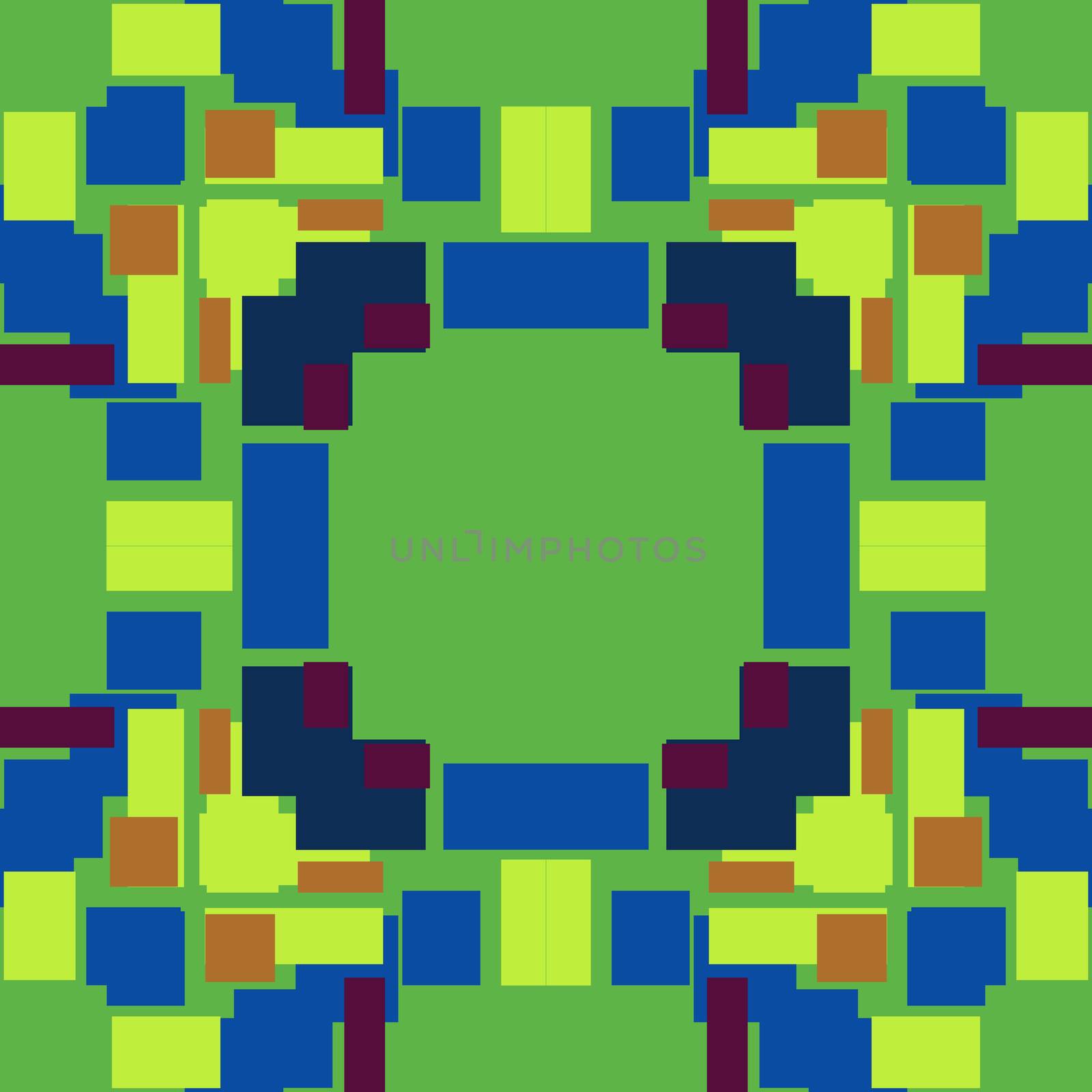 Green and Blue Pixel Background by TheBlackRhino