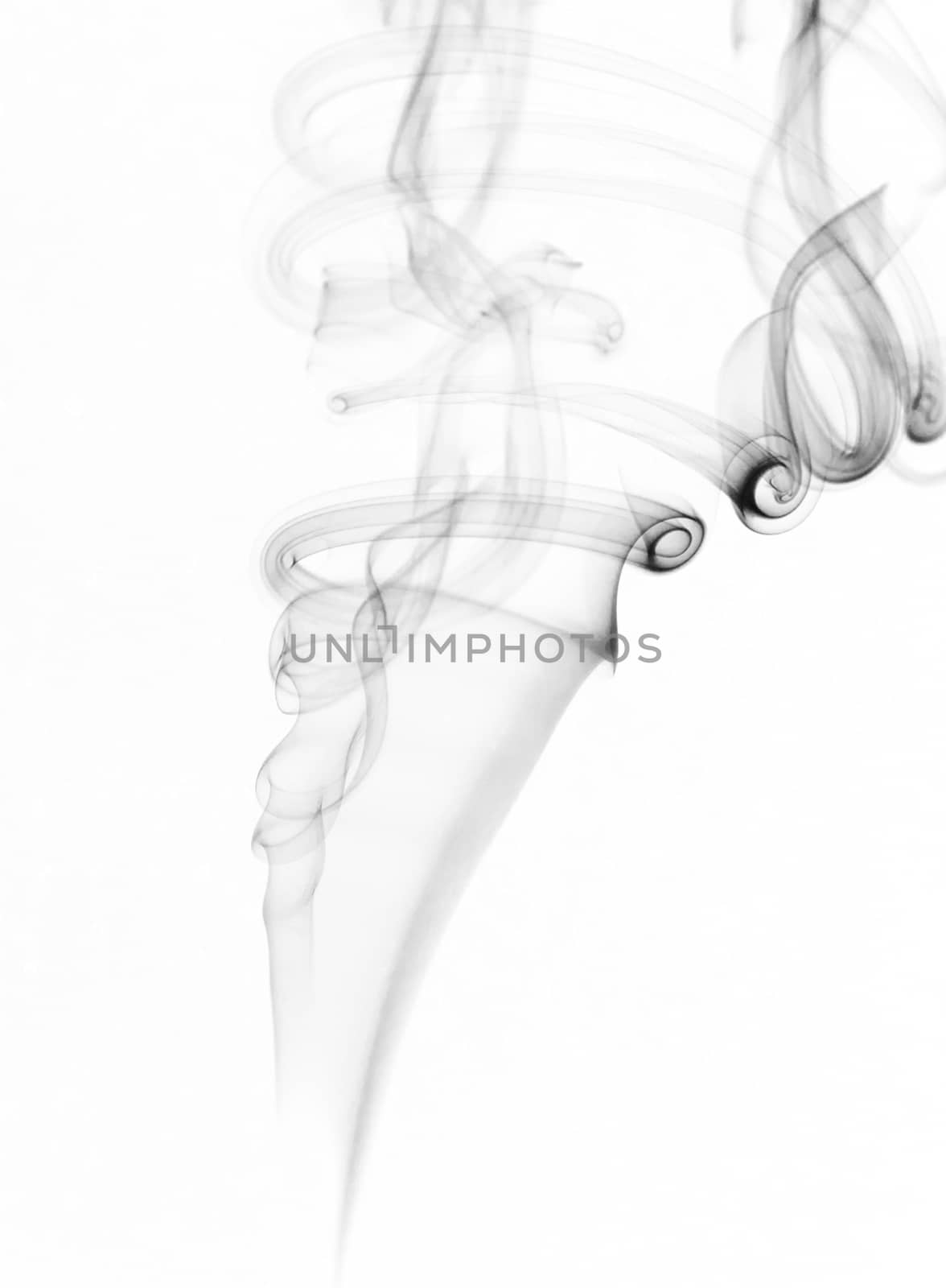 Abstract smoke on white background