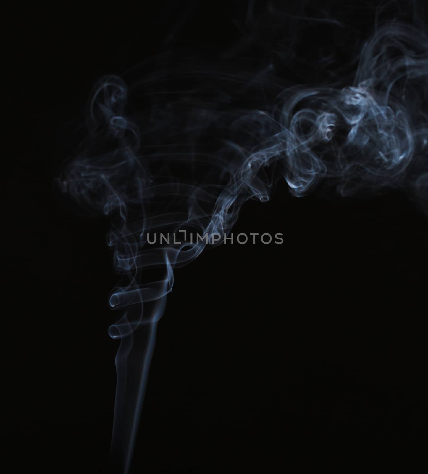 Abstract smoke on black