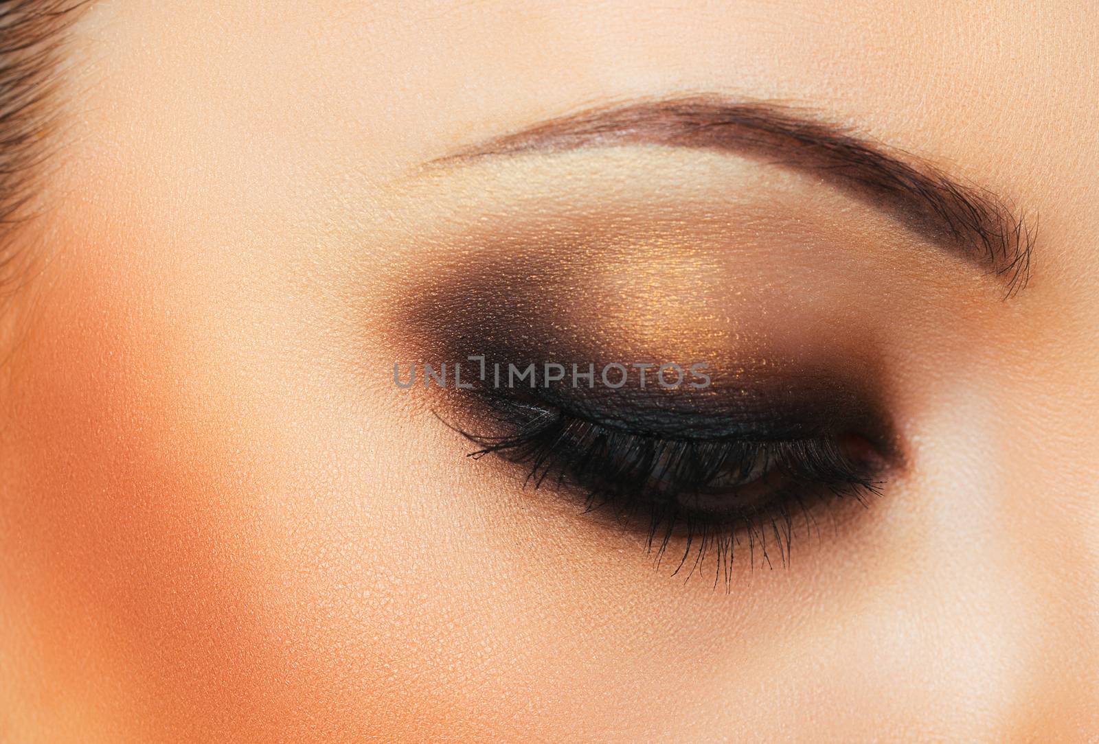 Beautiful womanish eye with makeup by vlad_star