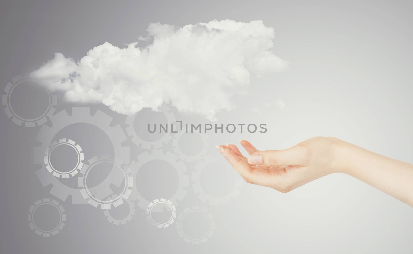 Cloud computing concept - world wide data sharing and communication