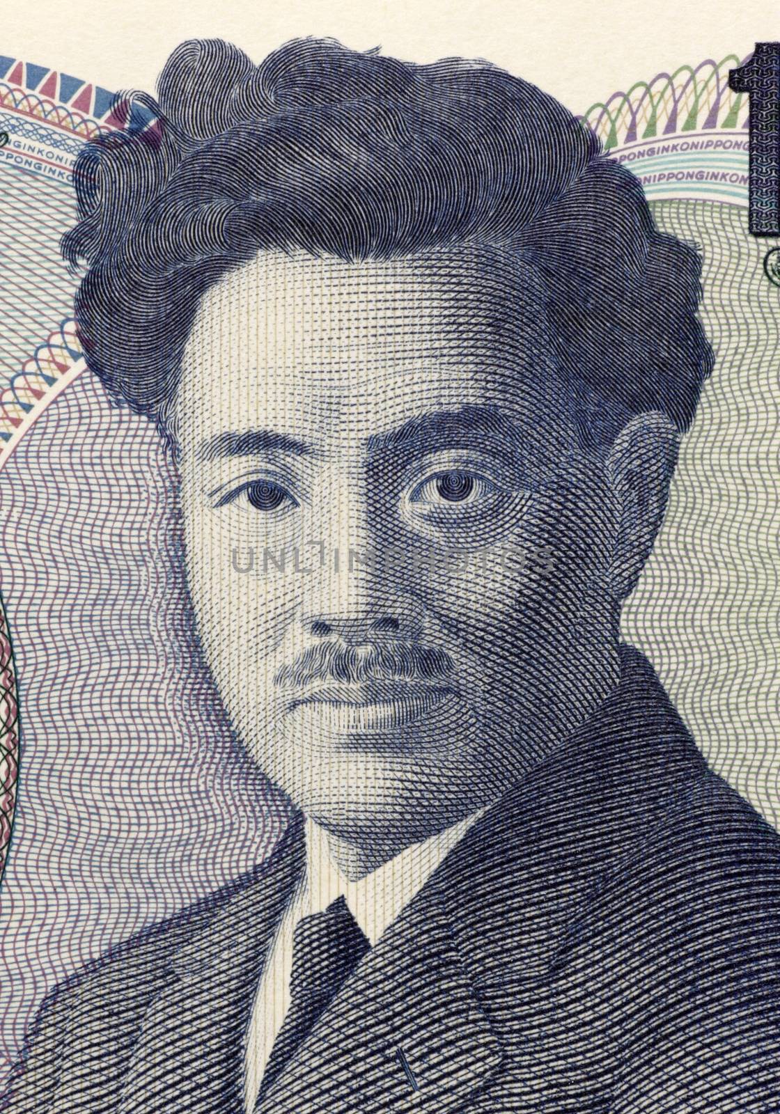 Hideyo Noguchi (1876-1928) on 1000 Yen 2011 banknote from Japan. Japanese bacteriologist who in 1911 discovered the agent of syphilis as the cause of progressive paralytic disease.