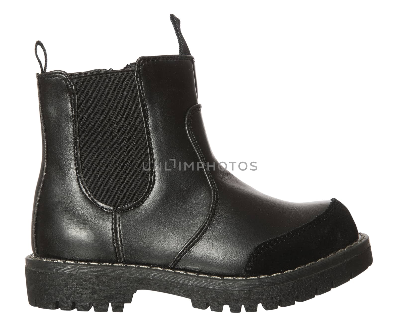 Black boot isolated on white background