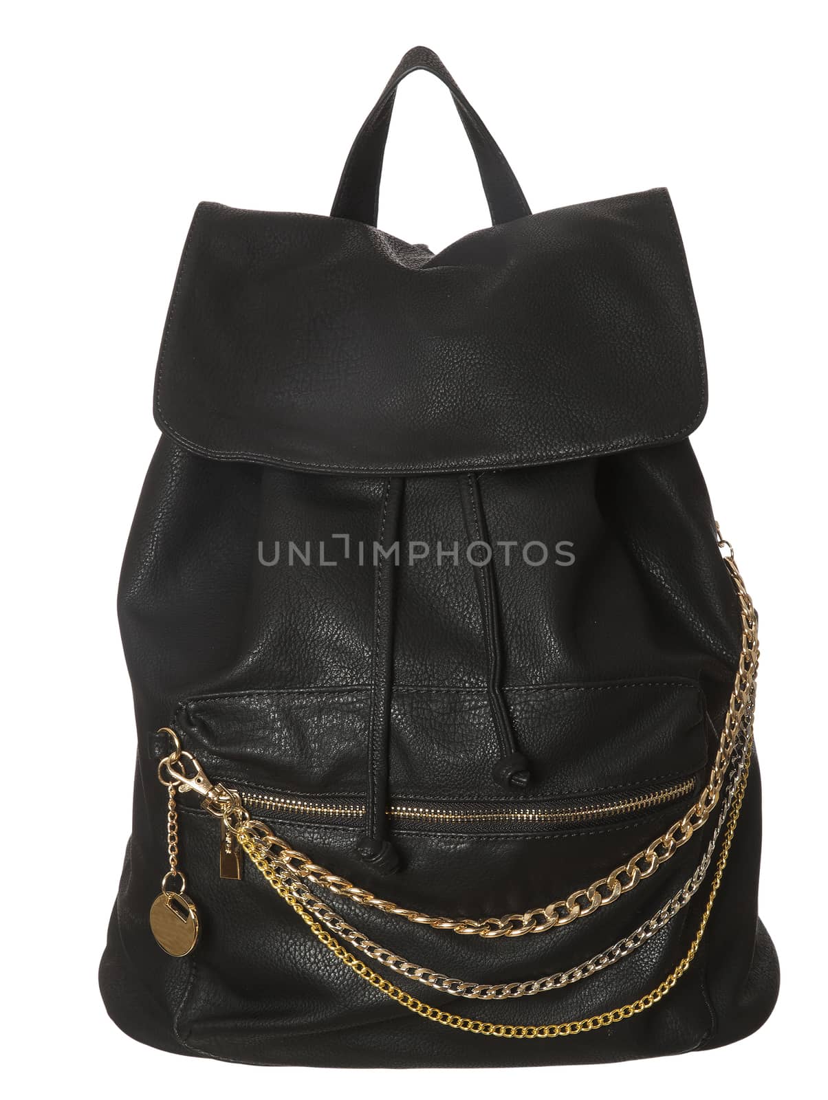 Black Leather Bag by gemenacom