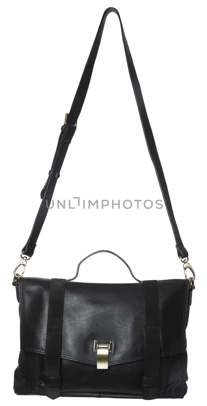 Black Leather Bag by gemenacom