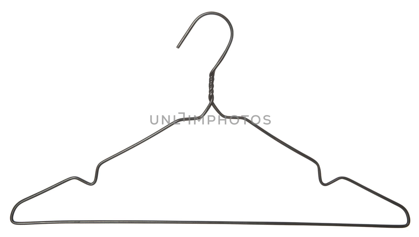 Vintage Clothes Hanger isolated on white background