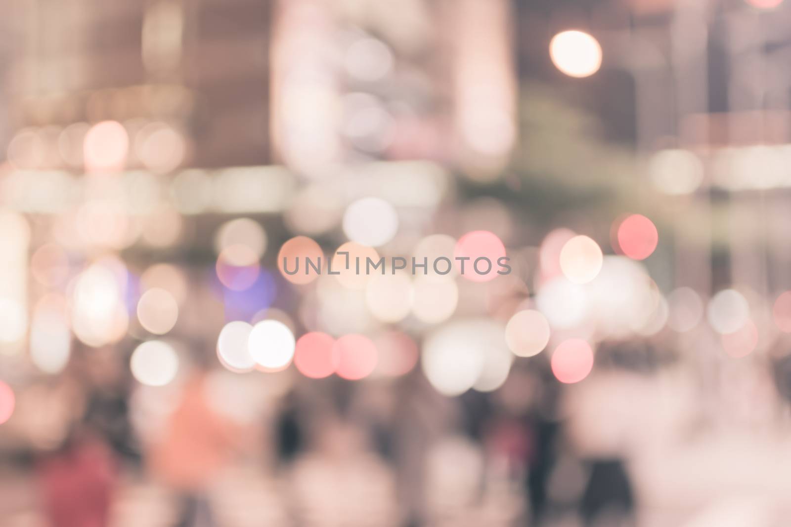 Abstract urban background with blurred buildings and street, shallow depth of focus.