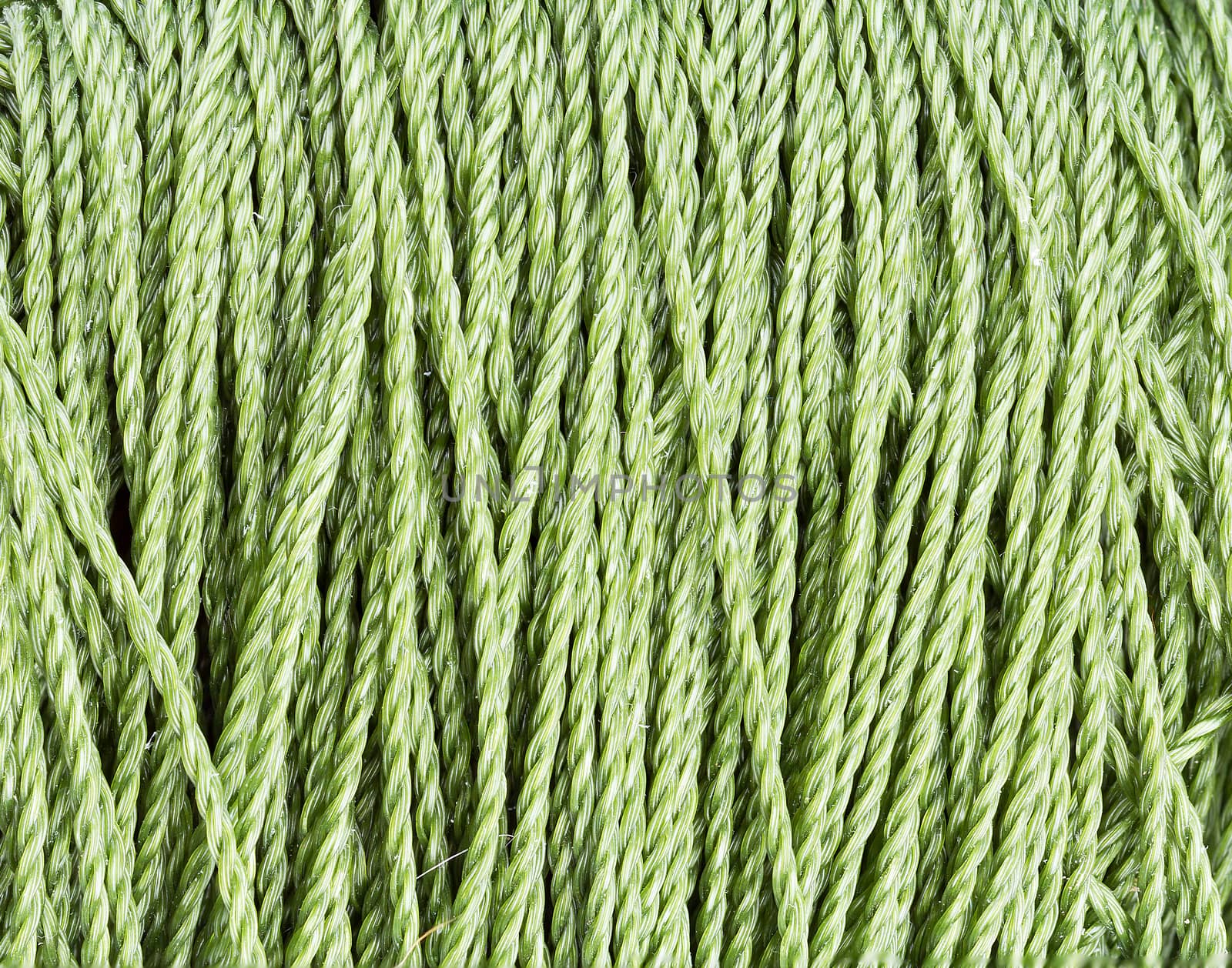 nylon green Rope texture pattern for background