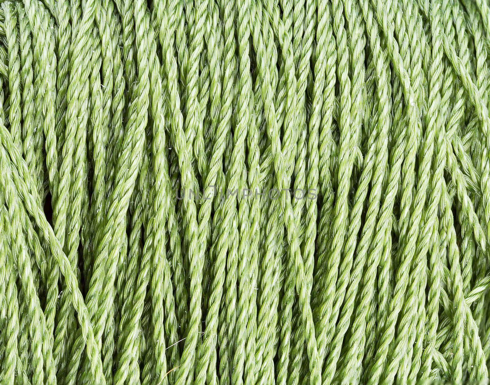 nylon green Rope texture pattern for background