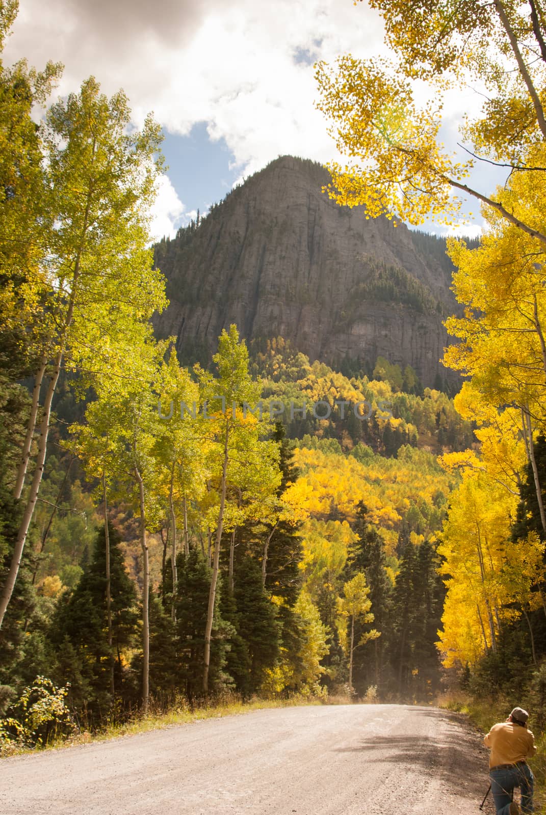Photographer in Colorado in Fall season