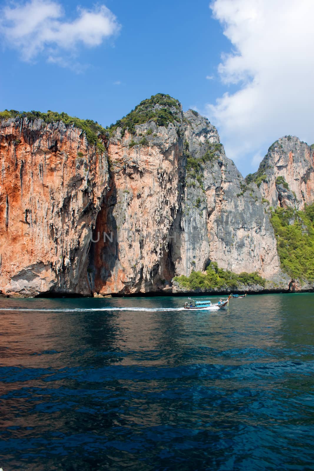 Island of Phi Phi Leh south of Thailand