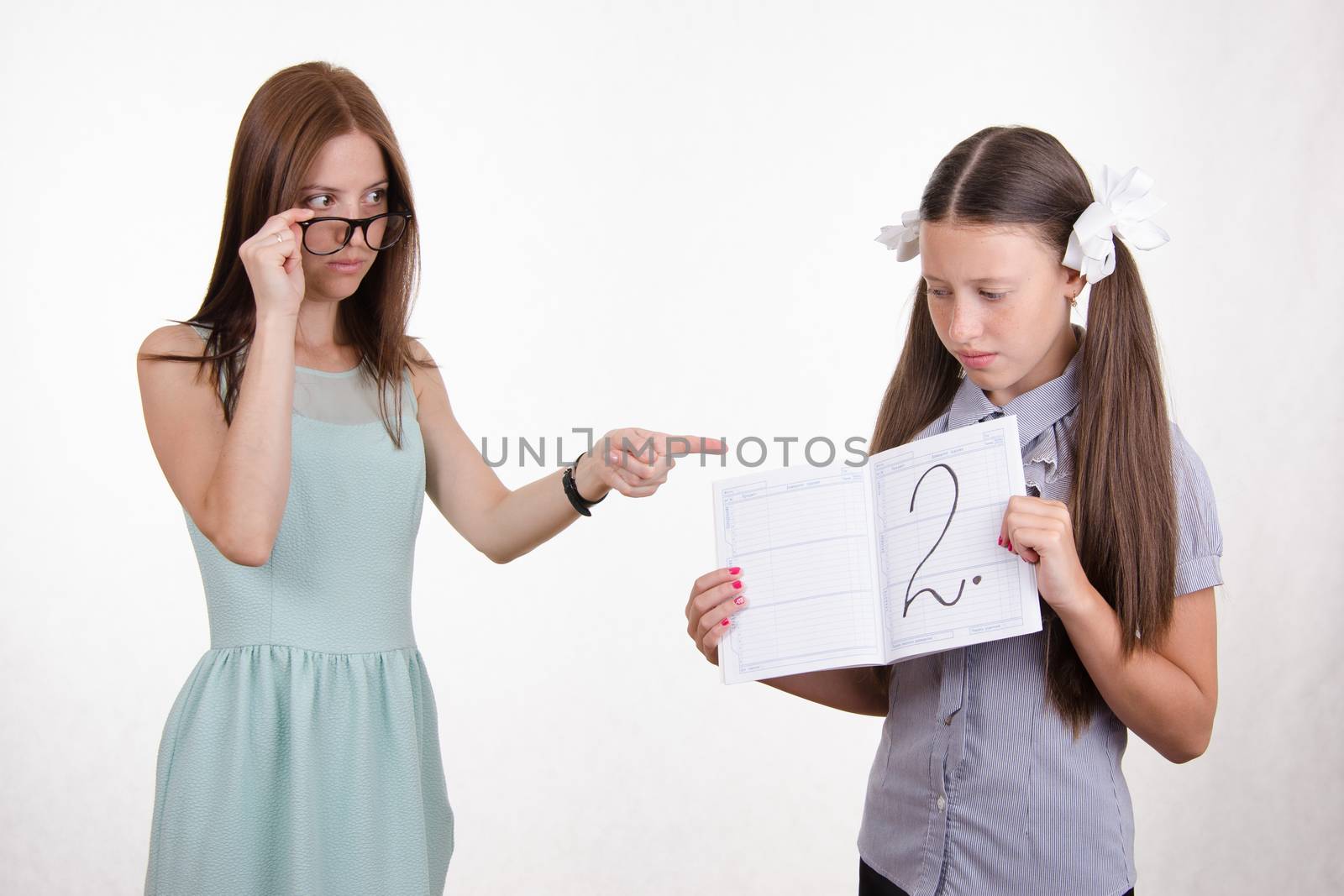 The teacher once again delivered a deuce poor student