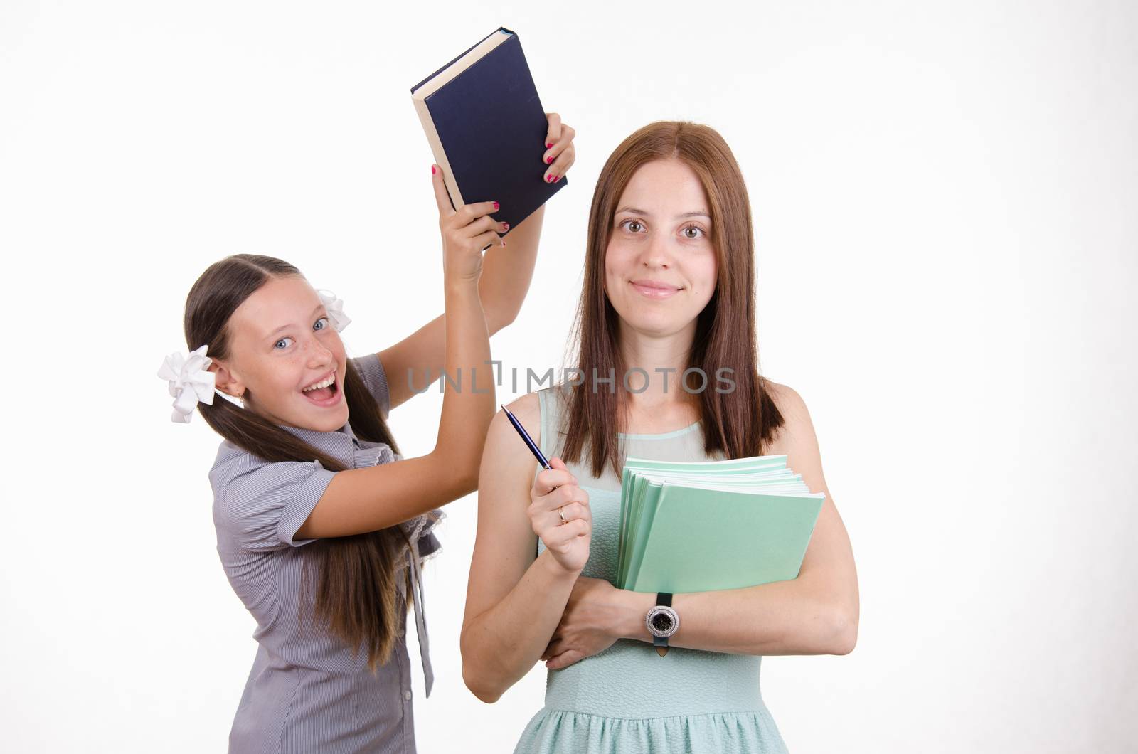 Trainee fun and mocks a good teacher
