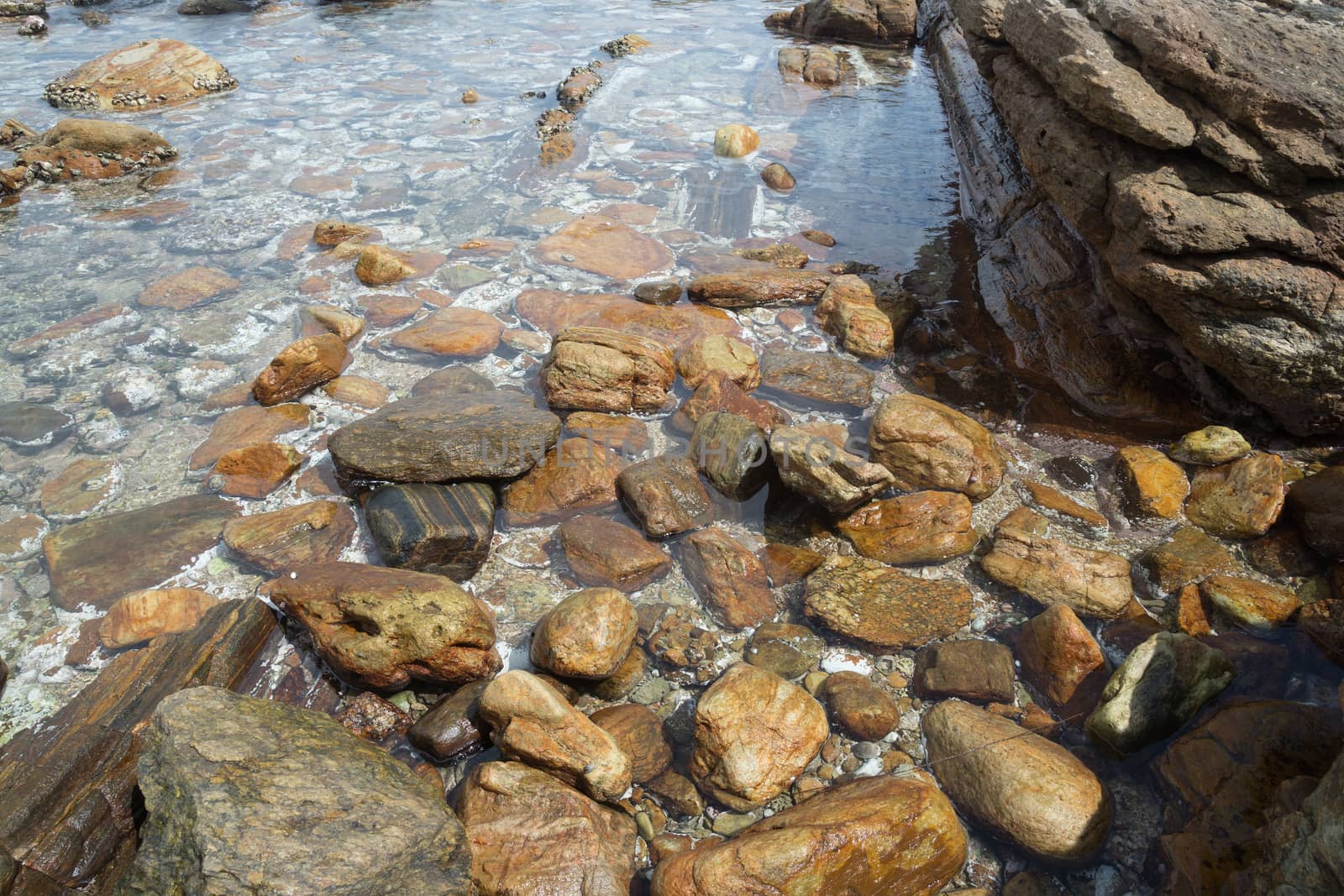 Rocky landscape at Rocky Point, Tangalle, Southern Province, Sri Lanka, Asia.