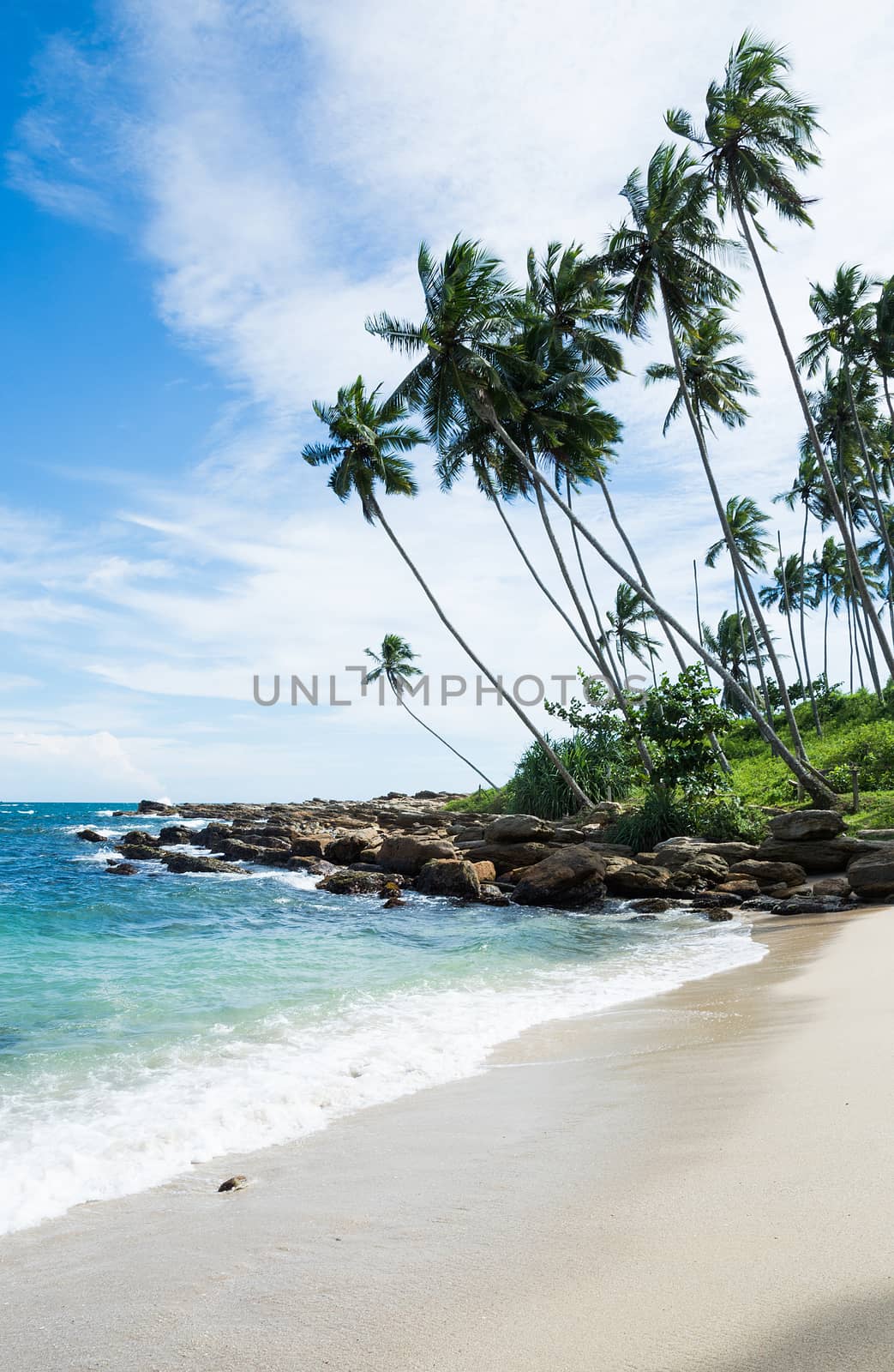 Tropical rocky beach by ArtesiaWells
