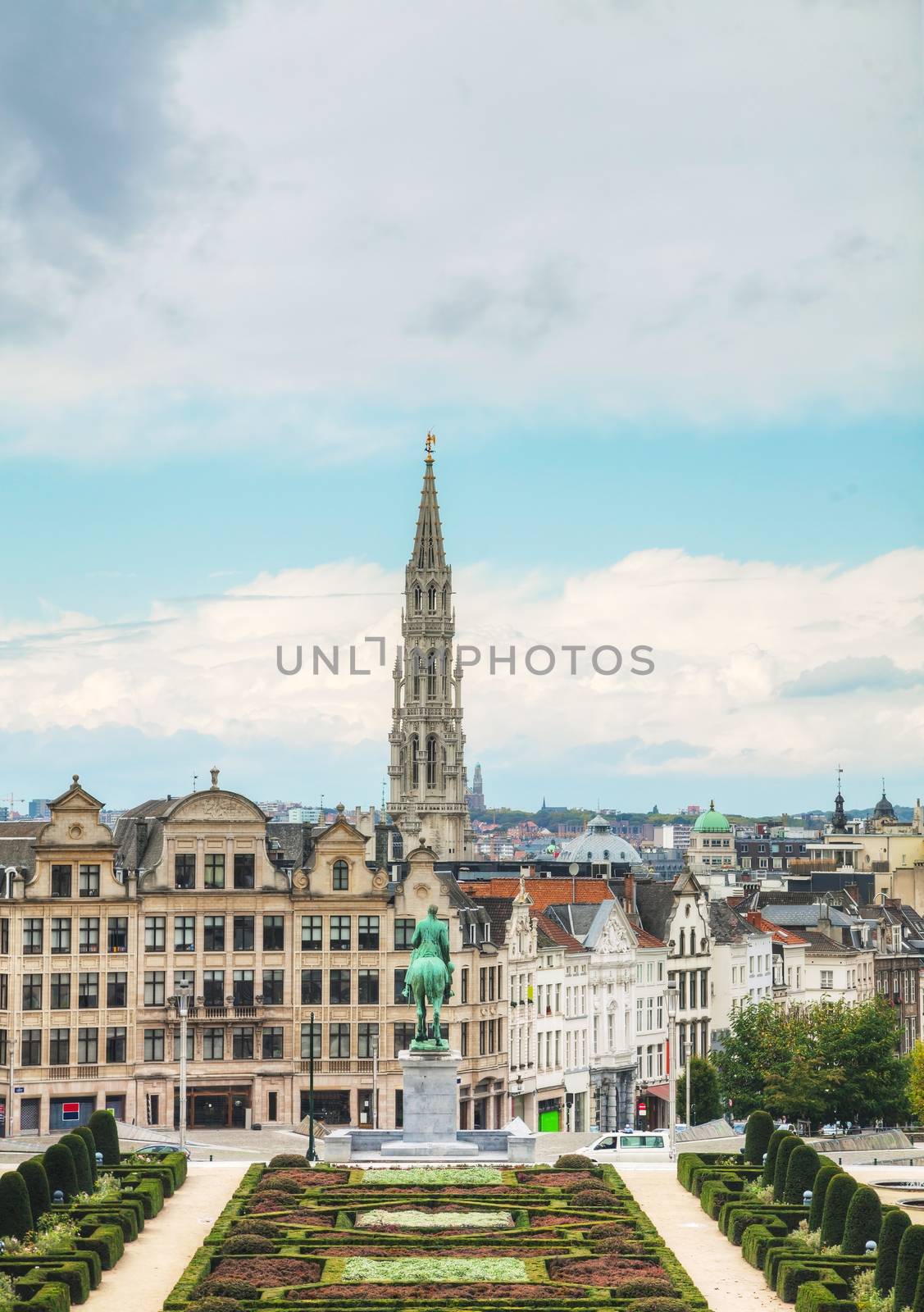 Overview of Brussels, Belgium by AndreyKr