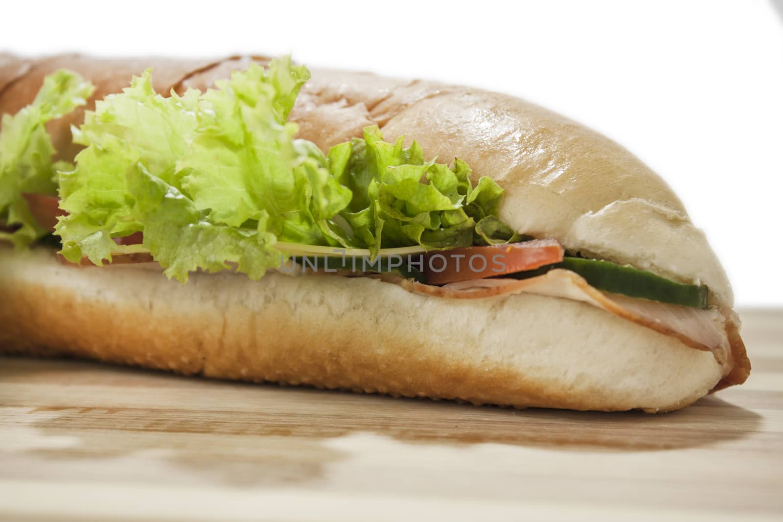 Sandwich in close up view by zlajaphoto