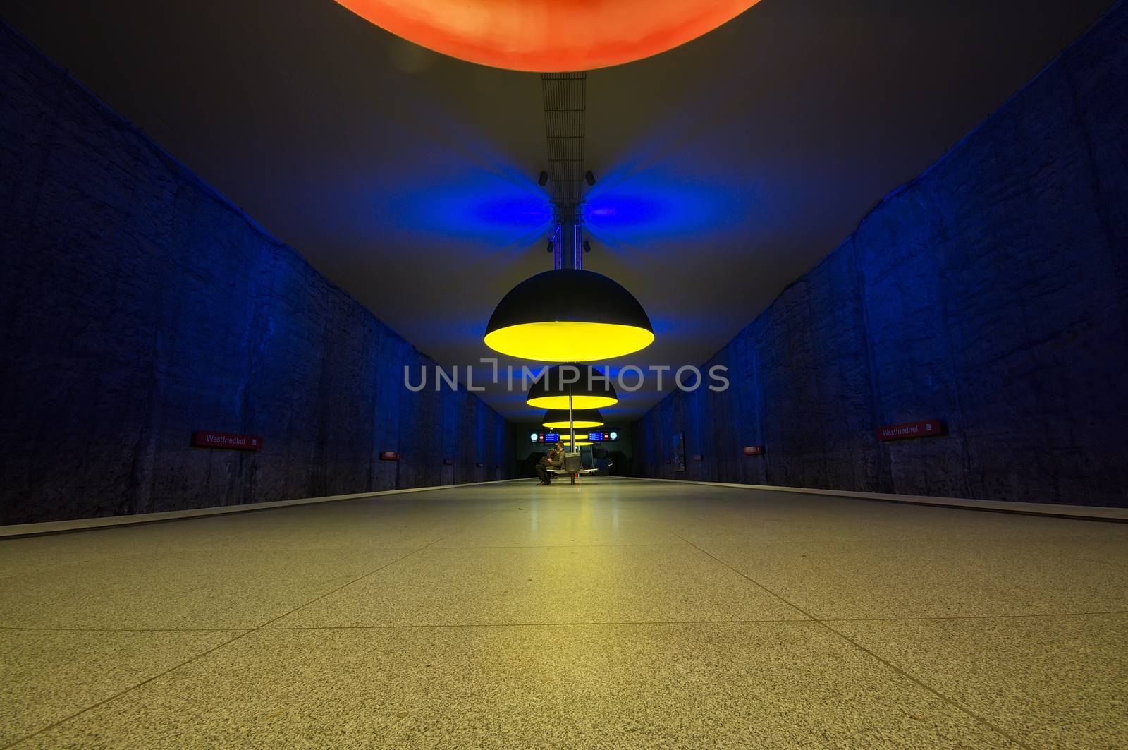 Westfriedhof subway station in Munich, Germany