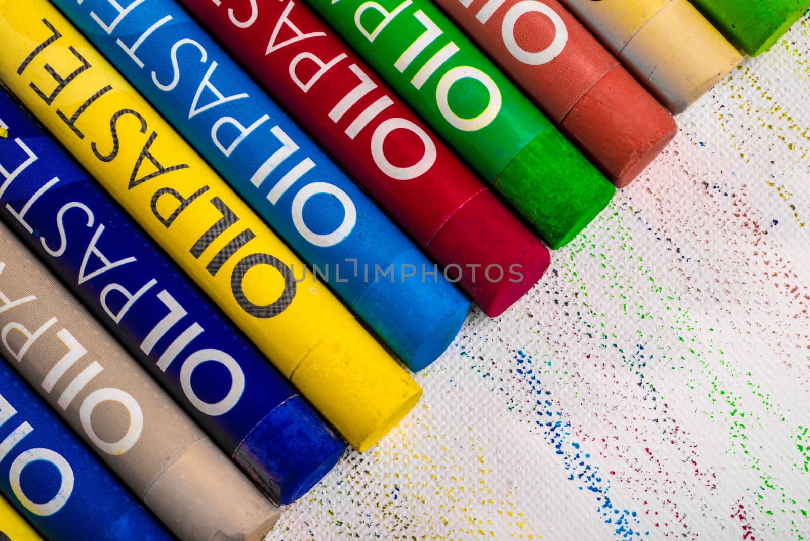 Multi Coloured Oil Pastels by JFJacobsz