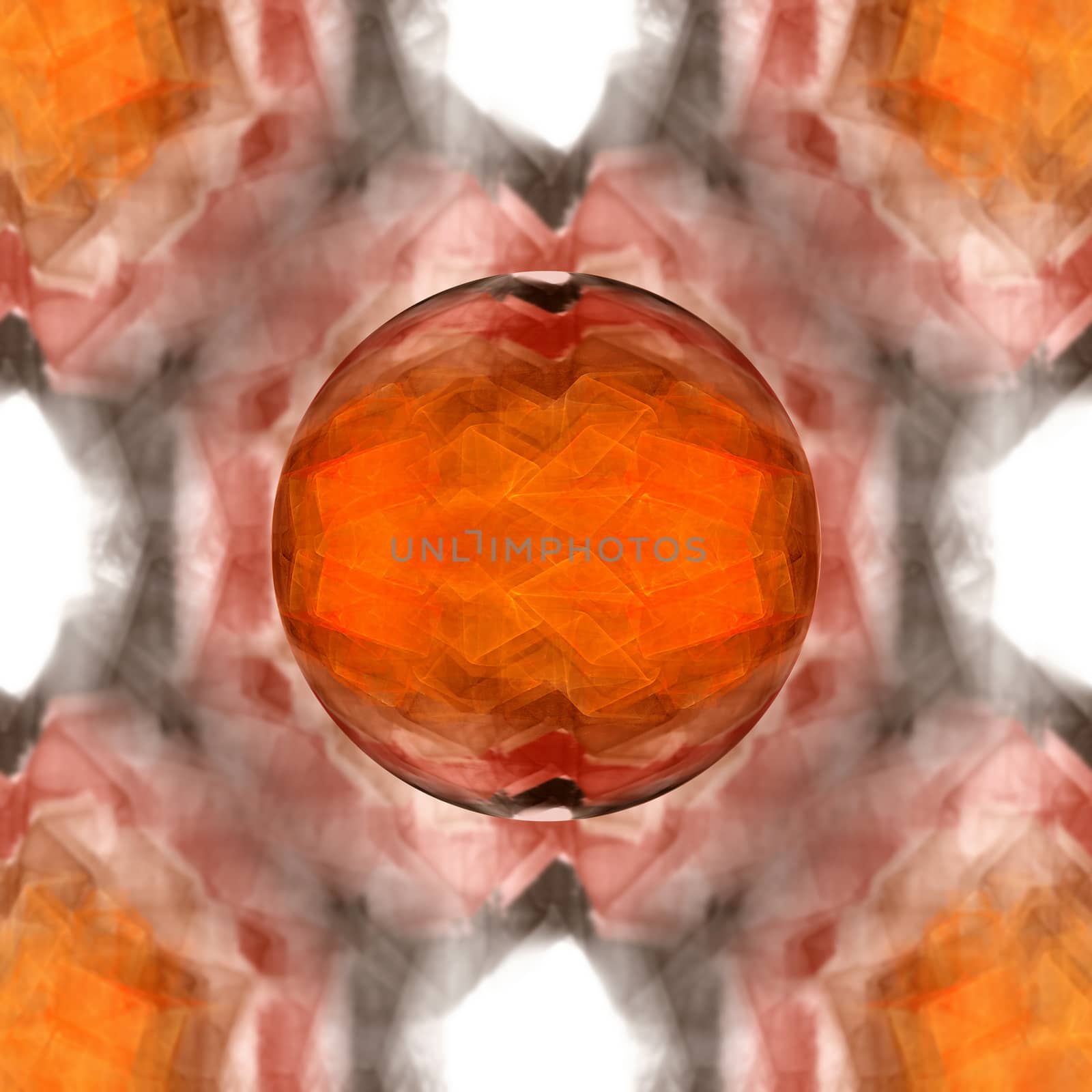 Orange Glass Marble by hlehnerer