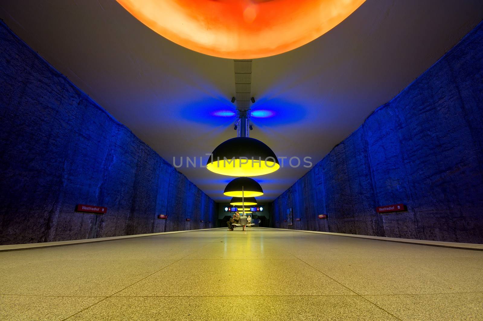 Westfriedhof subway station in Munich, Germany by anderm