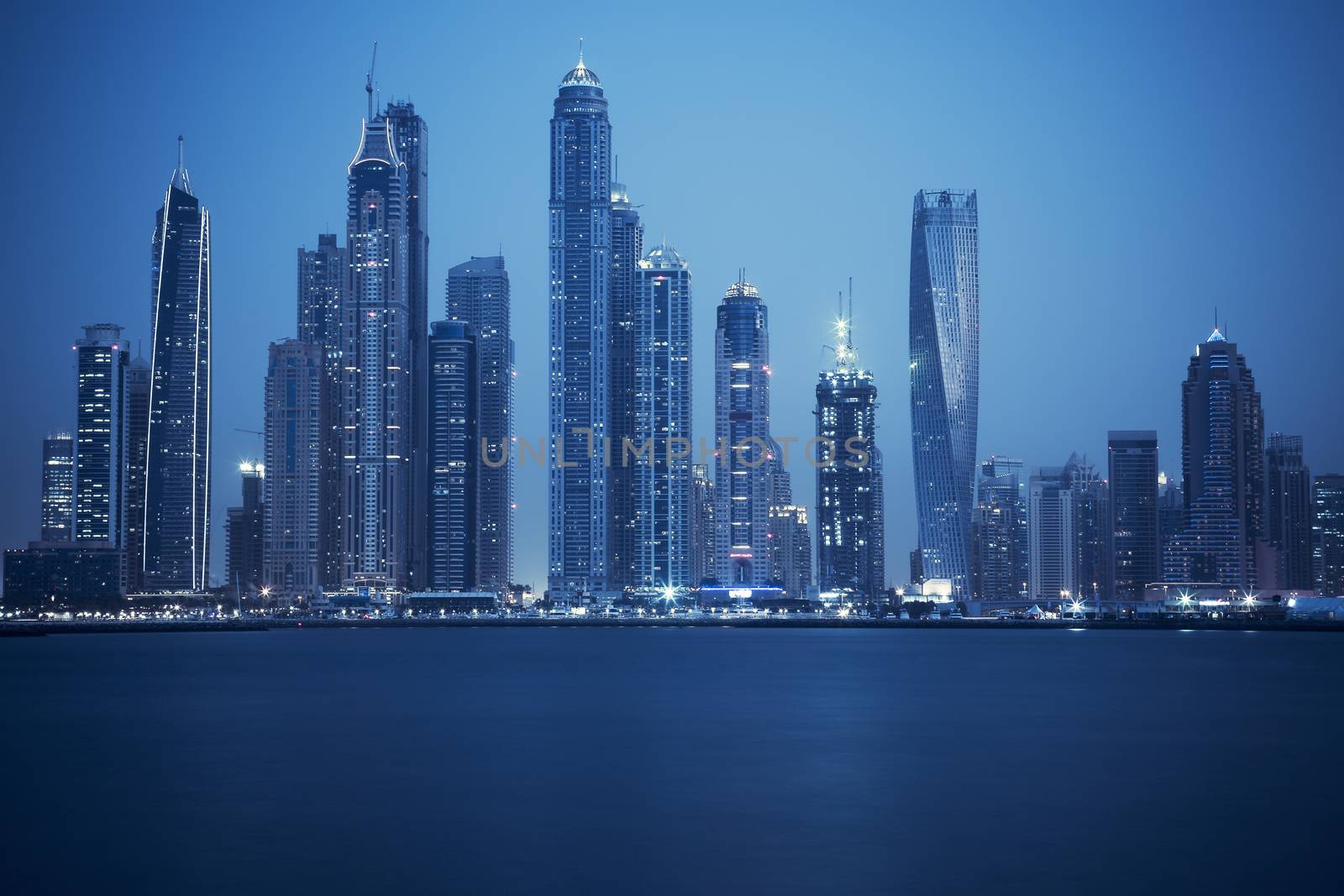 view of Dubai, special photographic processing, UAE