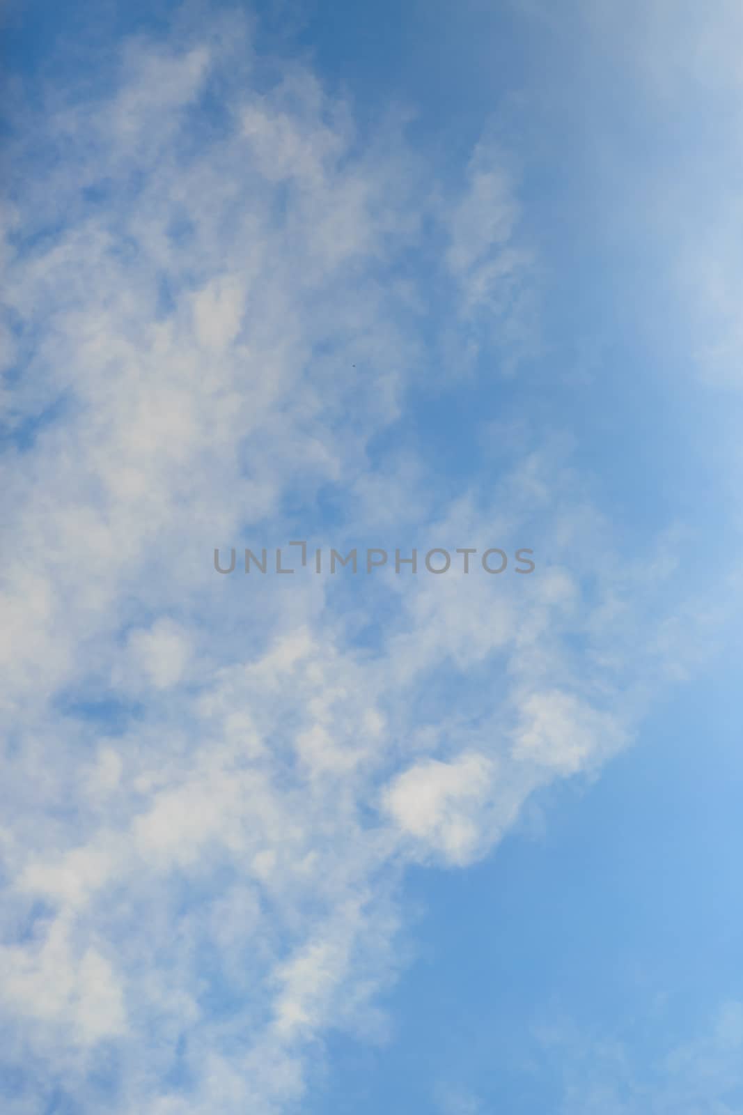 blue sky and white cloud by papound