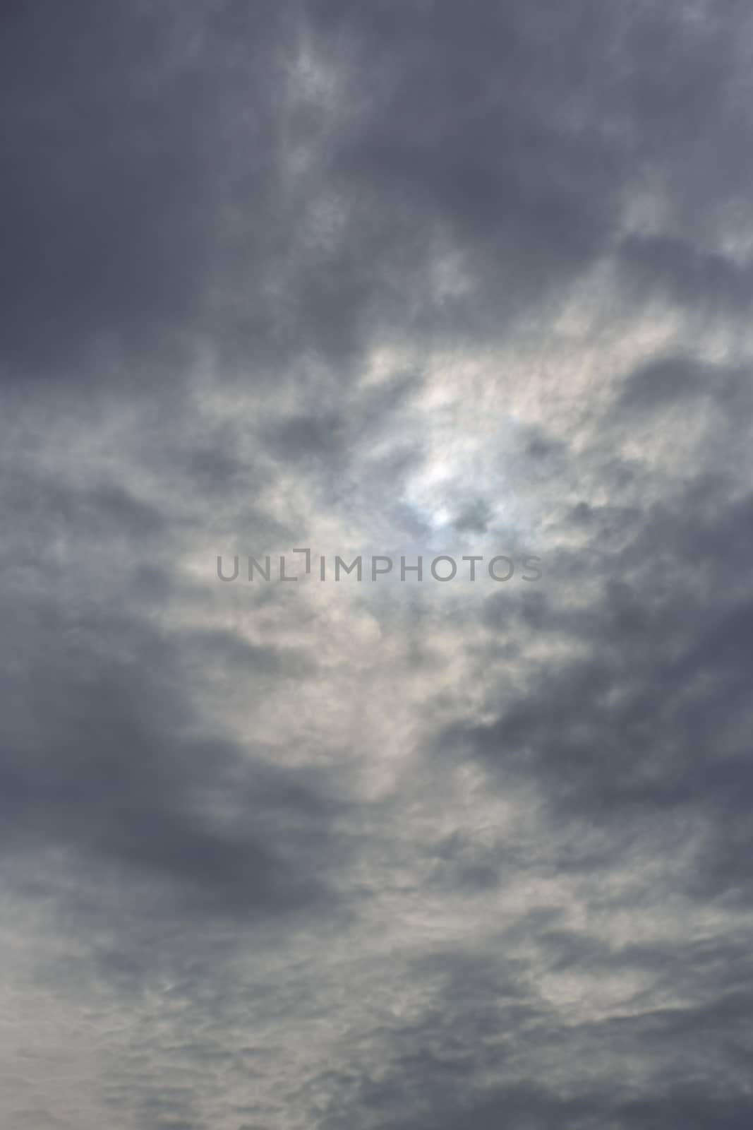 dark gray dramatic sky with clouds before rainy by papound