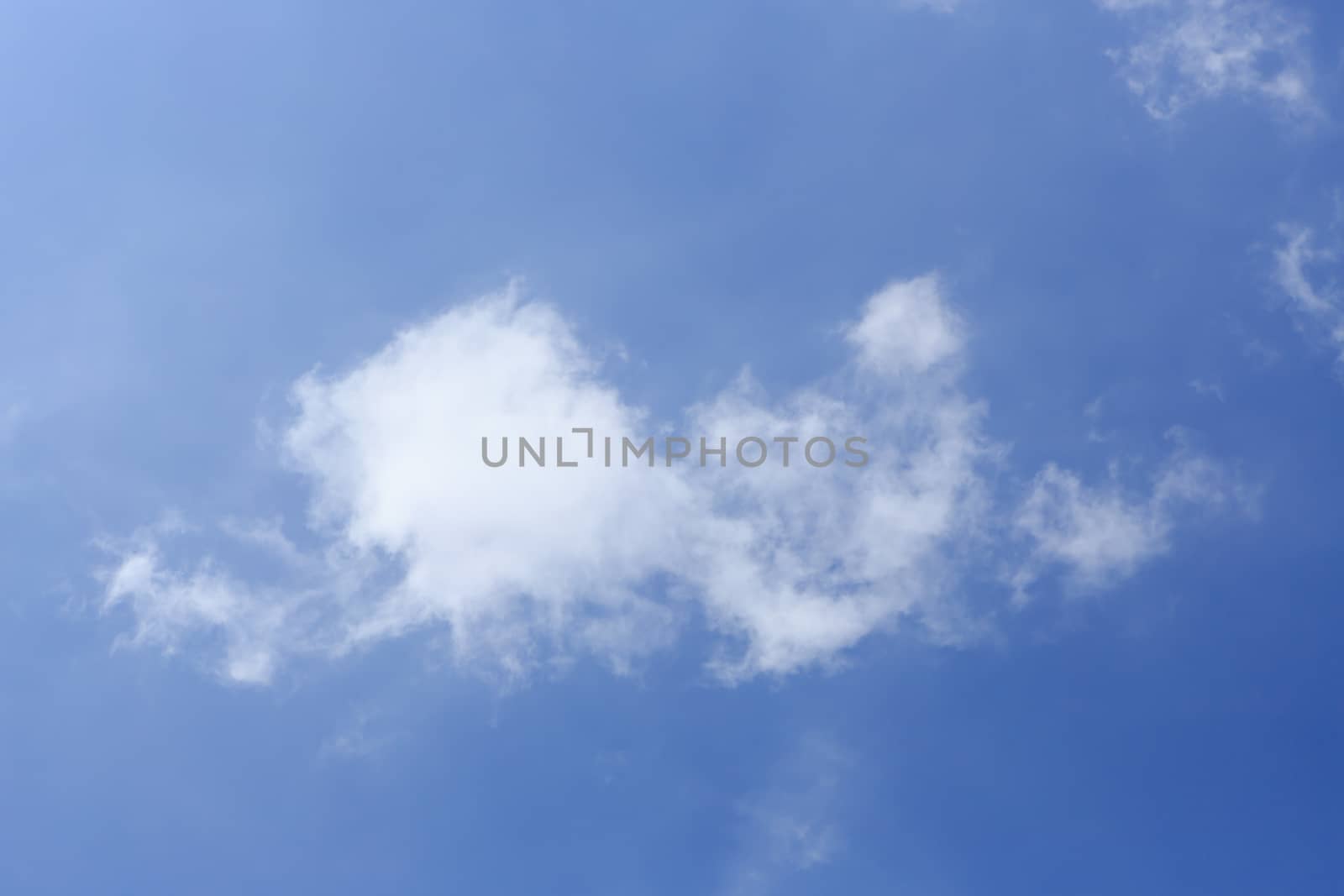 blue sky and white cloud closeup