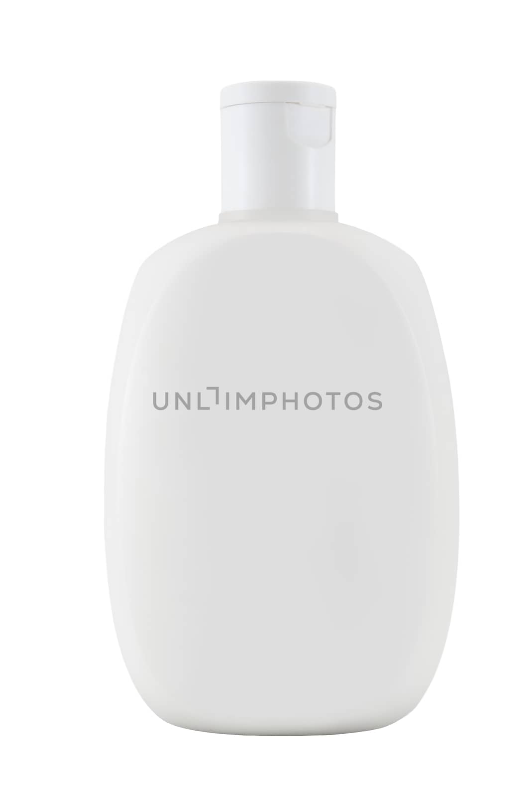 White bottles isolated on white background by papound