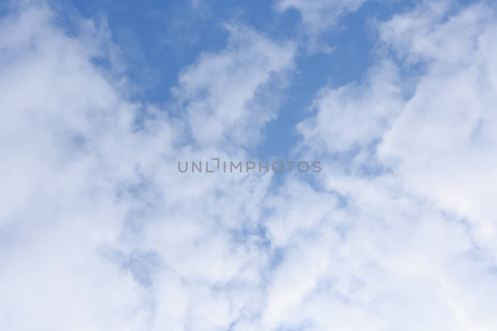 blue sky and white cloud closeup