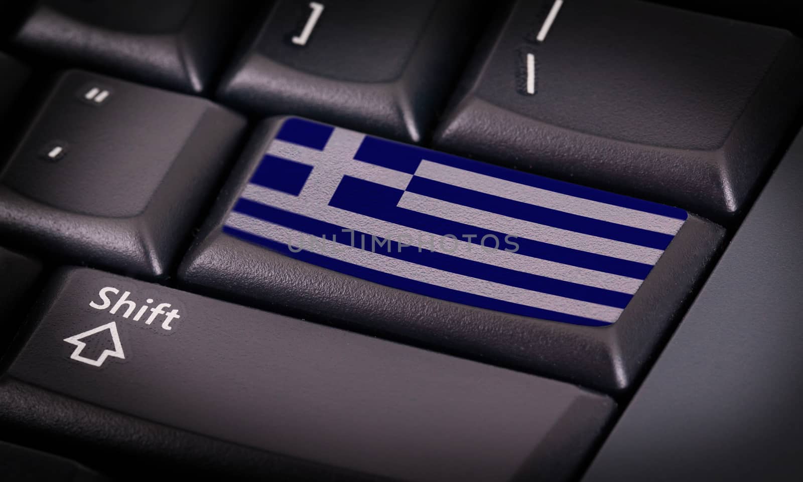 Flag on keyboard by michaklootwijk