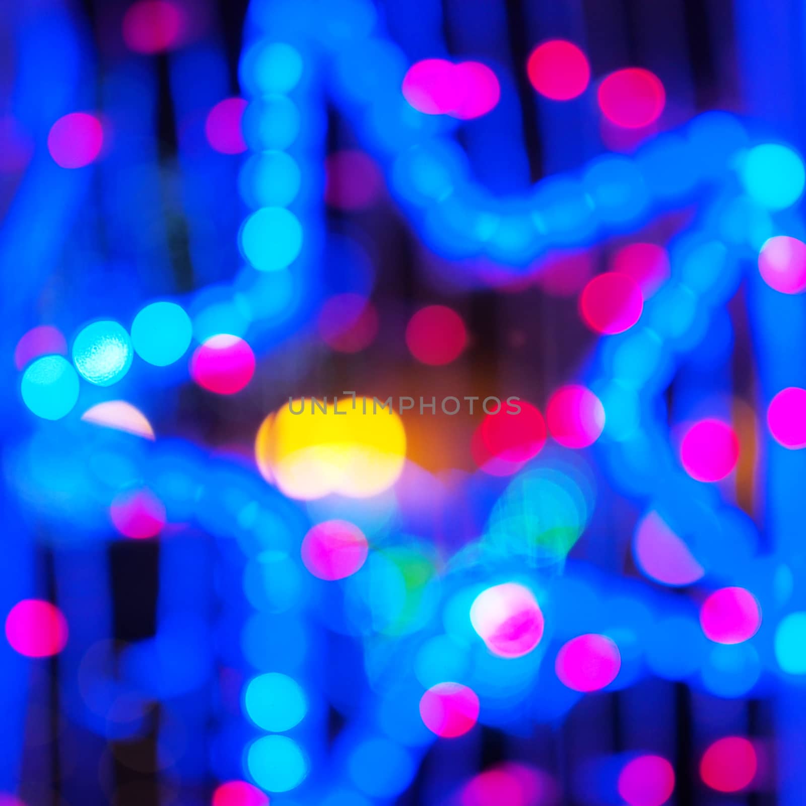 Colorful bokeh light as background  